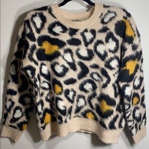 Cheetah print sweater